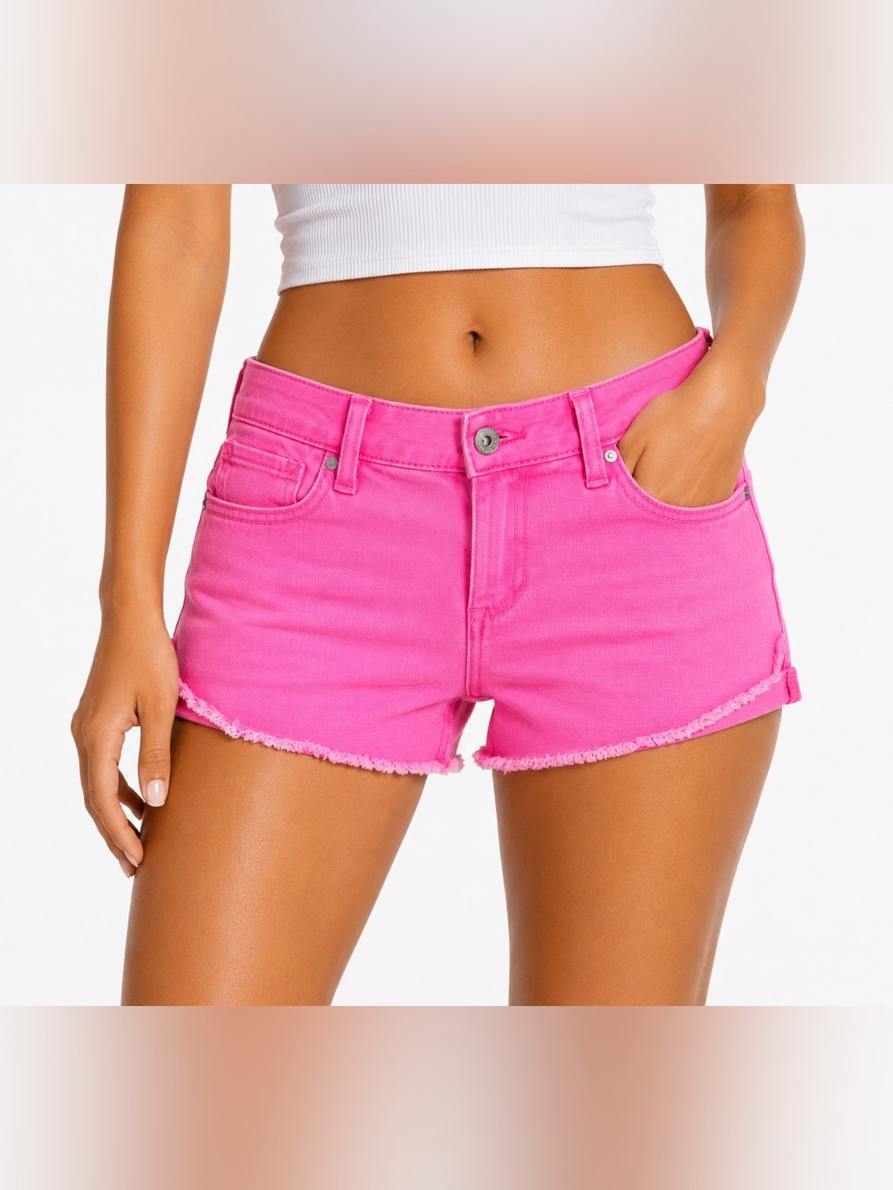 Levi's Hot Pink Denim Shorts